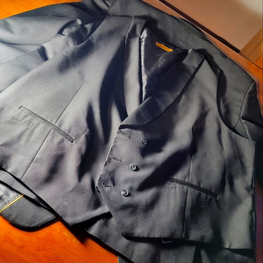 Italian made wool jacket and vest set 52